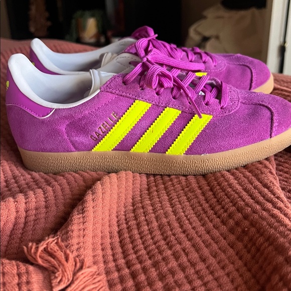 Adidas Fuchsia and Neon Yellow Sneakers - Picture 2 of 5